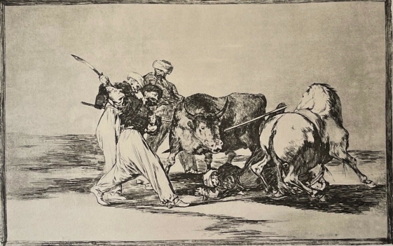 francisco_goya_1746-1828_espagne_tauromachie_taureau_fac-simile_c_1982