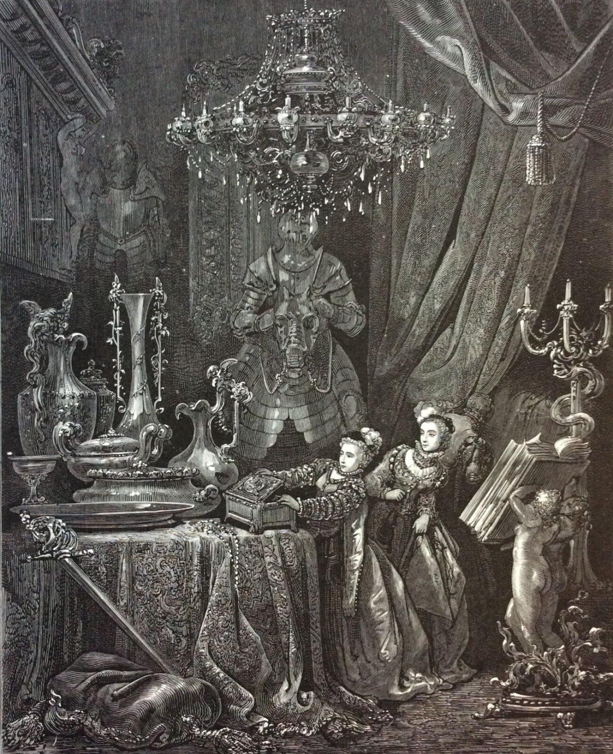 charles_perrault_contes__barbe_bleue_la_femme_et_son_amie_1862_gustave_dore