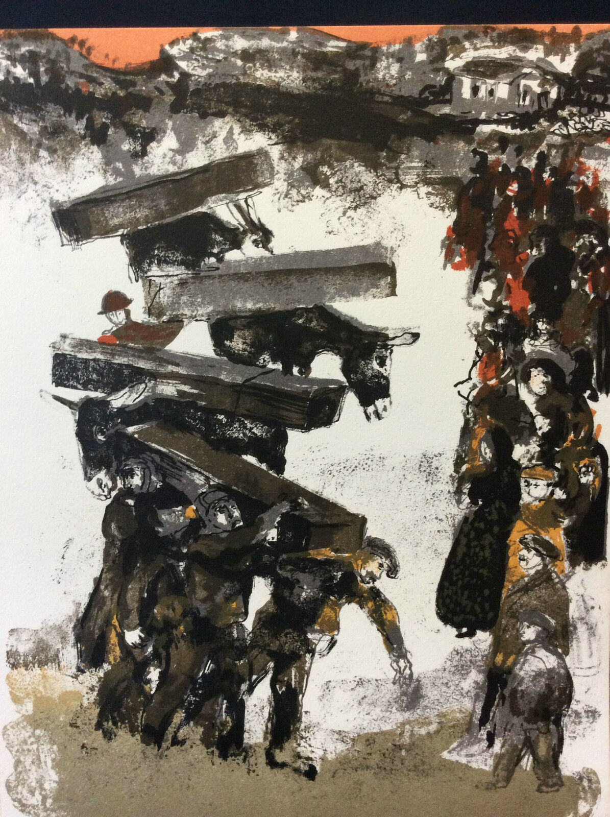 walter_spitzer_lithograhie_originale_lespoir_andre_malraux_guerre_despagne