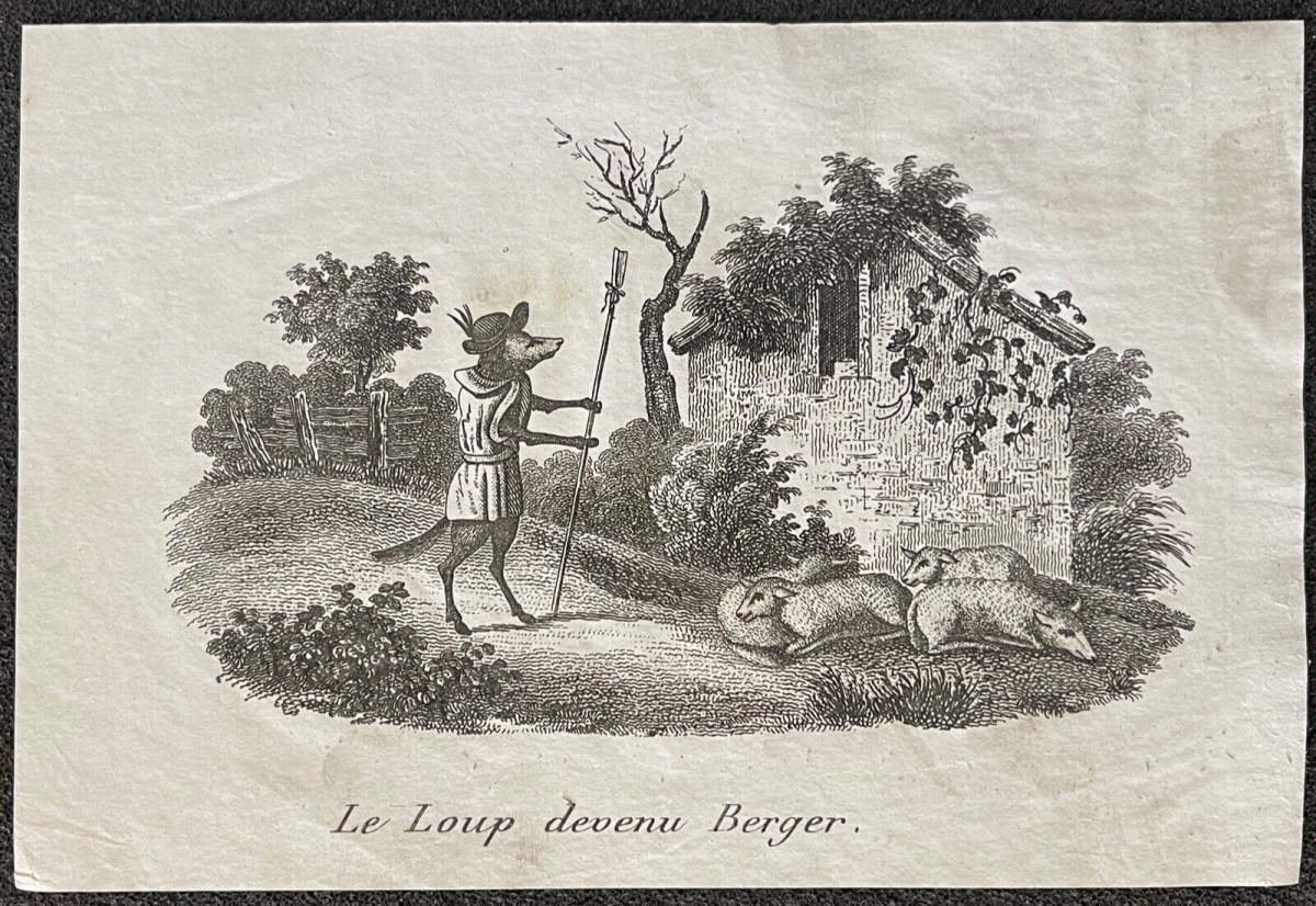 le_loup_devenu_berger_fable_la_fontaine_tirage_vers_1820_anonyme
