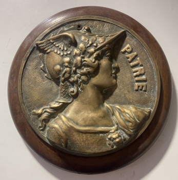 louis_bottee_la_patrie_french_bronze_medallion_marianne_19th_century_20cm