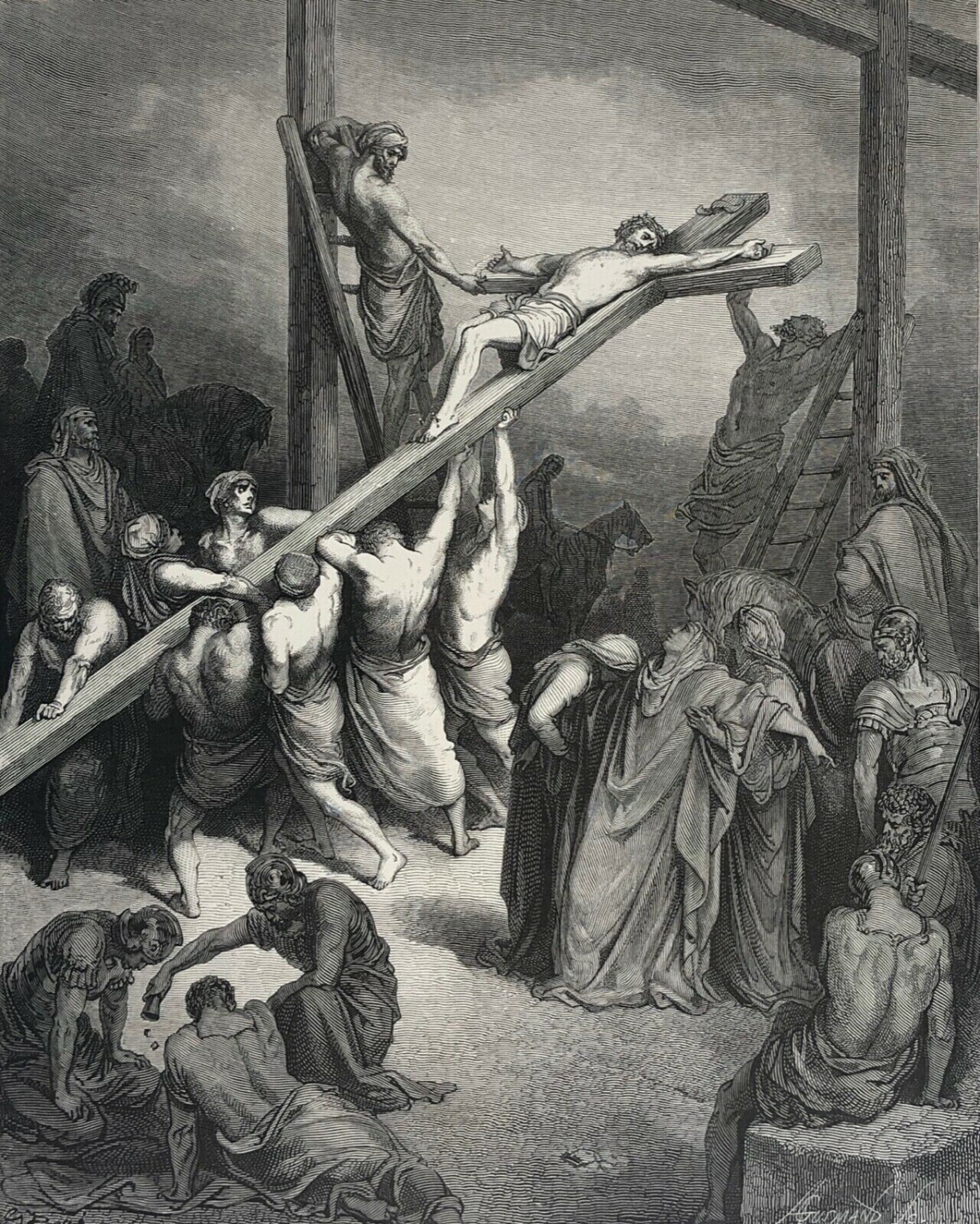 jesus-christ_erection_de_la_croix_dapres_gustave_dore_1874