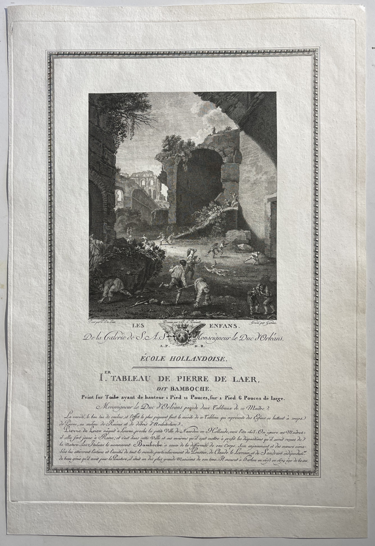 pierre_de_laer_bamboccio_antique_engraving_c_1786_dutch_school_children_fighting
