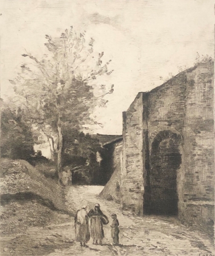 corot_la_porte_d_arras_graveur_en_pointe_seche_saigne_1910_barbizon