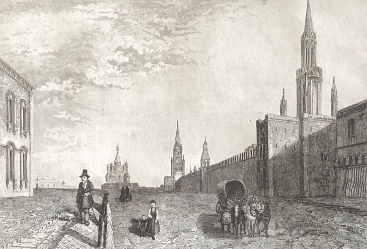 moscou_russie_??осква_moskva_place_de_krasnoi_porte_de_vladimir_gravure_de_1838