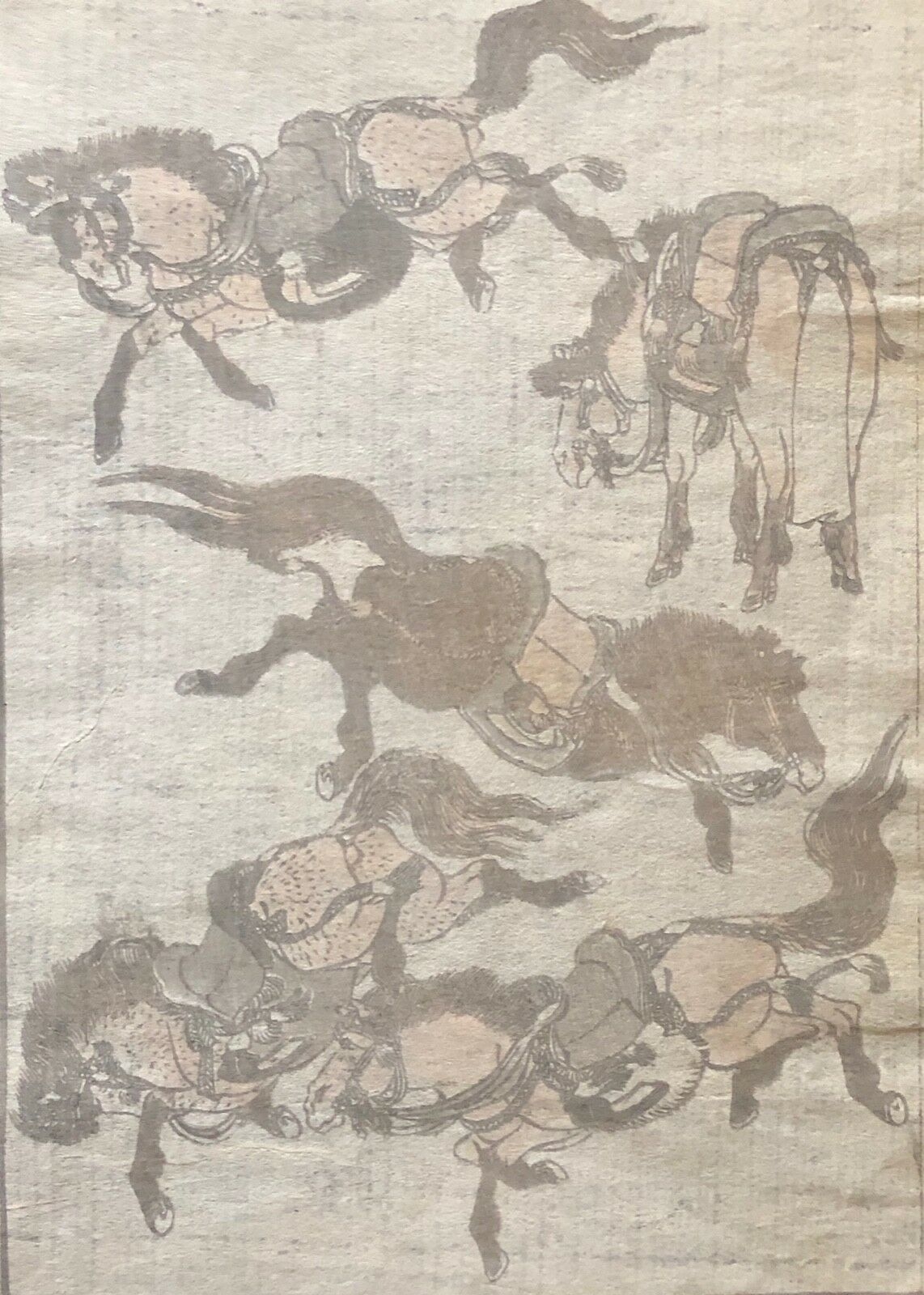 hokusai_1760-1849_japon_chevaux_et_samourai_japan_asia_cheval_originale_1817__