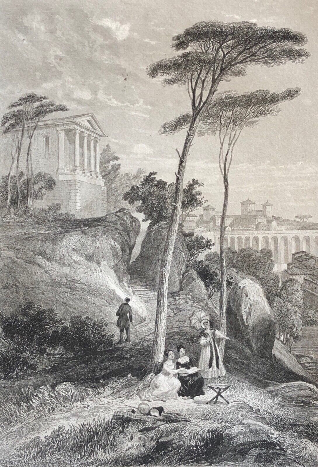 clisson_loire-atlantique_pays_de_la_loire_gravure_de_rouagues_1840