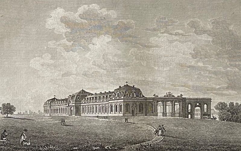 ecurie_du_chateau_de_chantilly_vers_1830_gravure_dapres_civeton_france_europe