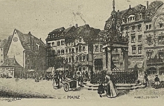 mainz_am_rhein_markt_mit_brunnen_vers_1910_schwenzer_mayence_deutschland