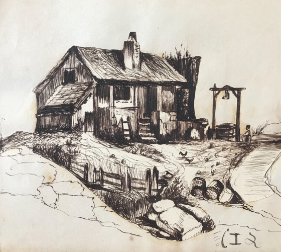 ferme_moyen_age_medievale_encre_vers_1862_proche_des_yvelines_eure_essonne_?