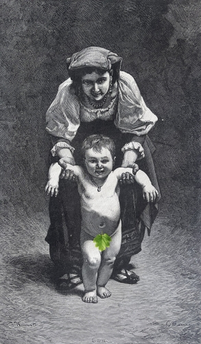 leon_bonnat_1833-1922_les_premiers_pas_italie_latium_c_1887_enfant