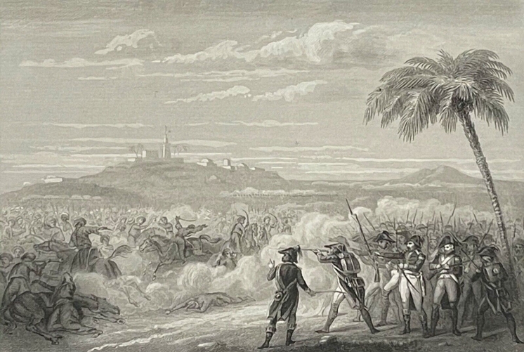 egypte_combat_dabou-mana_17_fevrier_1799_gravure_vers_1840_napoleon_bonaparte