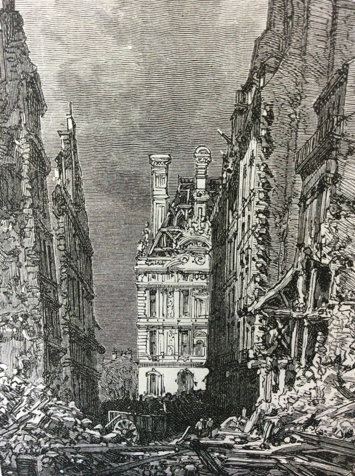 estampe_gravure_sur_acier_xixe_-_paris_brule_la_commune_1871_france