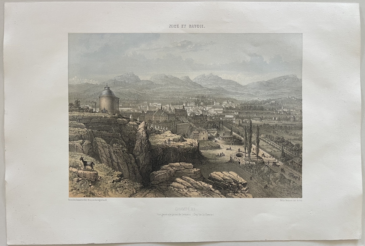 chambery_france_antique_lithograph_1864_felix_benoist_savoy_alps_alpes_savoie