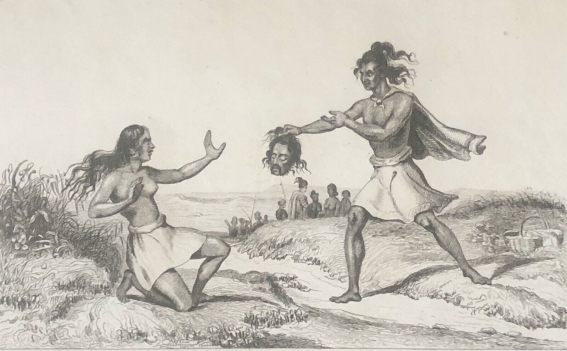 new_zealand_maori_danvin_monnin_original_engraving_oceania_1836
