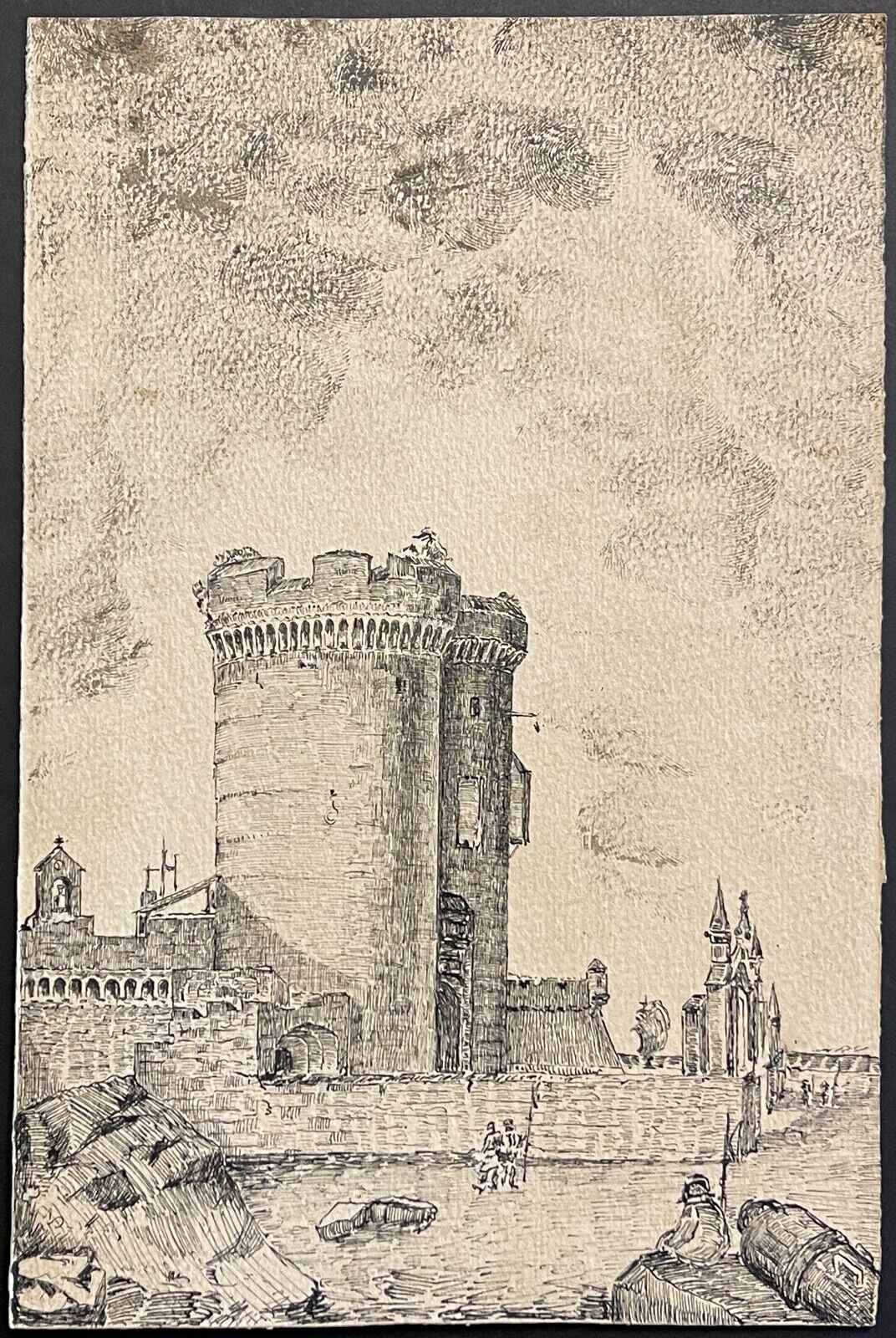 marseille_la_porte_reale_demolie_sous_louis_xiv_dessin_encre_vers_1850_provence