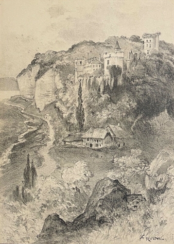 chateau_fort_de_tancarville_normandie_gravure_du_xixe
