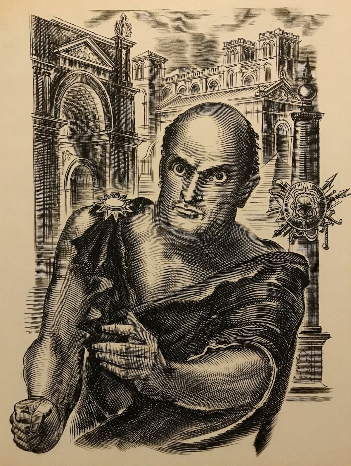 caius_marius_consul_romain_gravure_1967_d_albert_decaris_rome_italie_italia
