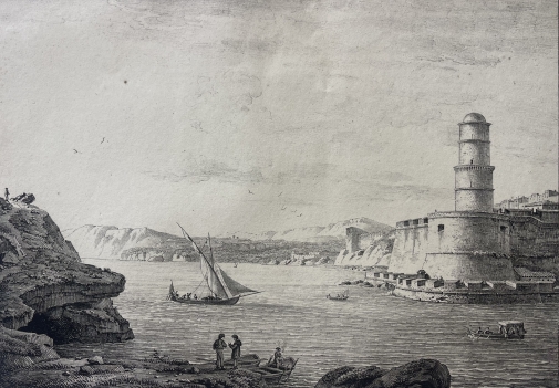 marseille_fort_saint-jean_1818_early_lithograph_constant_bourgeois_france