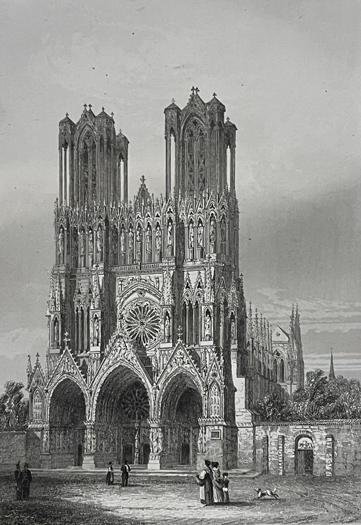 reims_cathedrale_notre-dame_marne_champagne_gravure_de_doerty_1855_france