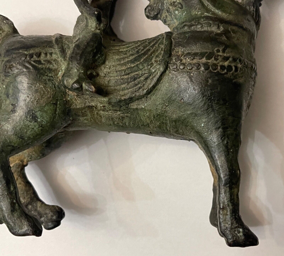 cavalier_bronze_patine_noire_empire_khmer_cambodge_xviiieme_cheval_asie