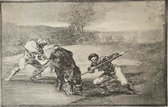 francisco_goya_1746-1828_espagne_tauromachie_taureau_fac-simile_c_1982