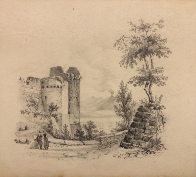paysage_avec_volcan_italie_italia_xixe_dessin