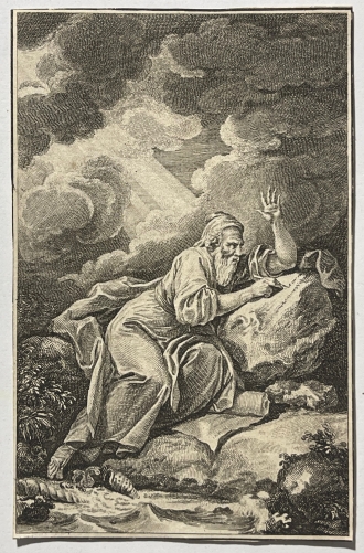 moise_recevant_les_tables_de_la_loi_mont_sur_le_mont_sinai_gravure_xviiie