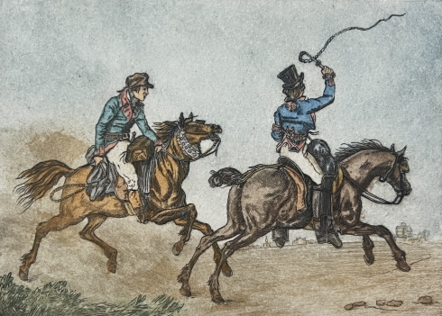 carle_vernet_route_de_poste_aquatinte_de_schlumberger_vers_1865_service_postal