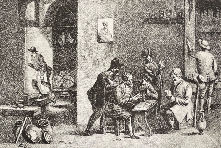 les_joueurs_de_cartes_lithographie_ecole_darts_de_douai_1822_jeux
