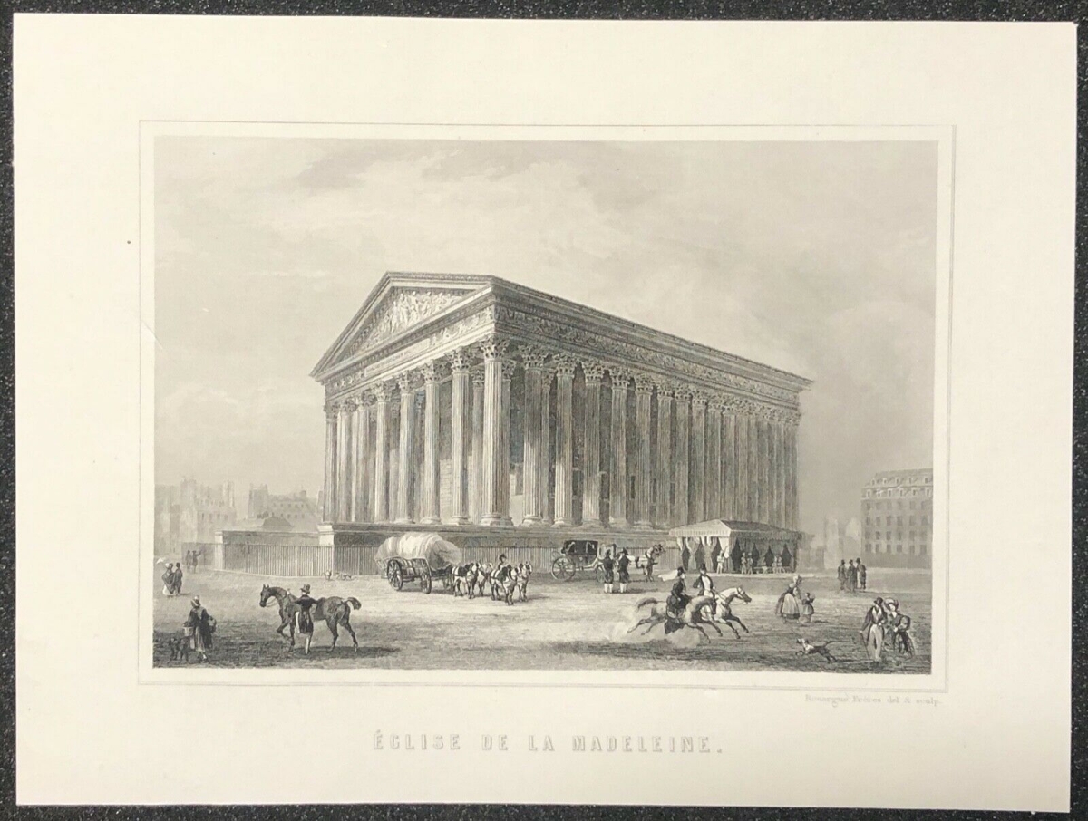 paris_eglise_de_la_madeleine_gravure_lithographie_vers_1840_france