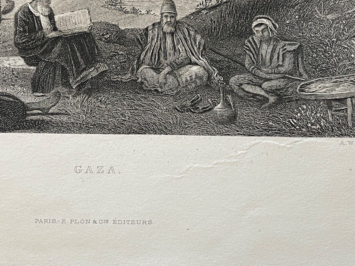 gaza_en_palestine_gravure_de_arthur_willmore_1814-1888_vers_1874