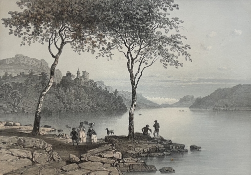 chatillon_&_lake_bourget_antique_lithograph_1864_felix_benoist_savoy_savoie