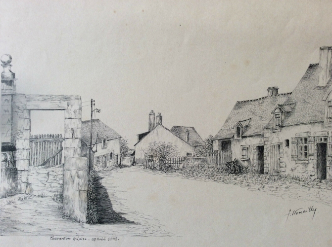 charenton_pres_de_pouilly_sur_loire_encre_signee_f_nouaille_1948_superbe_france