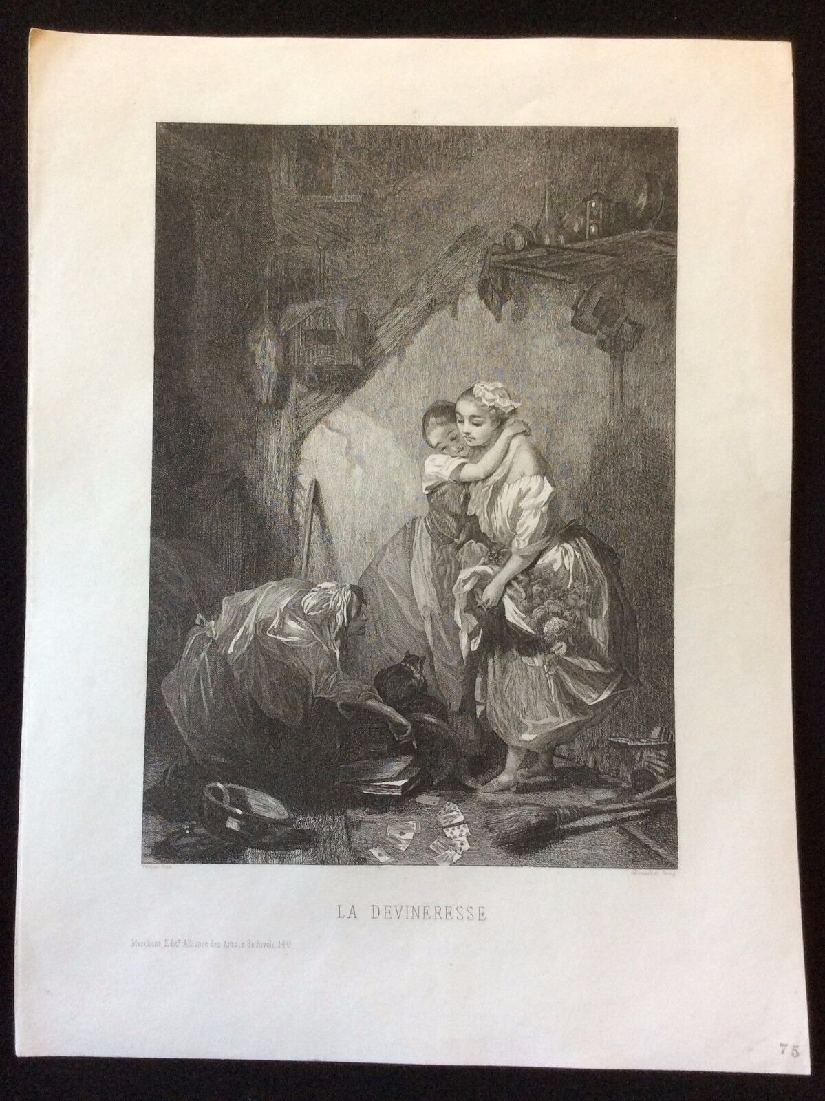 la_devineresse_de_marcel_verdier_litho_par_metzmacher_1848_magie_medium_voyante