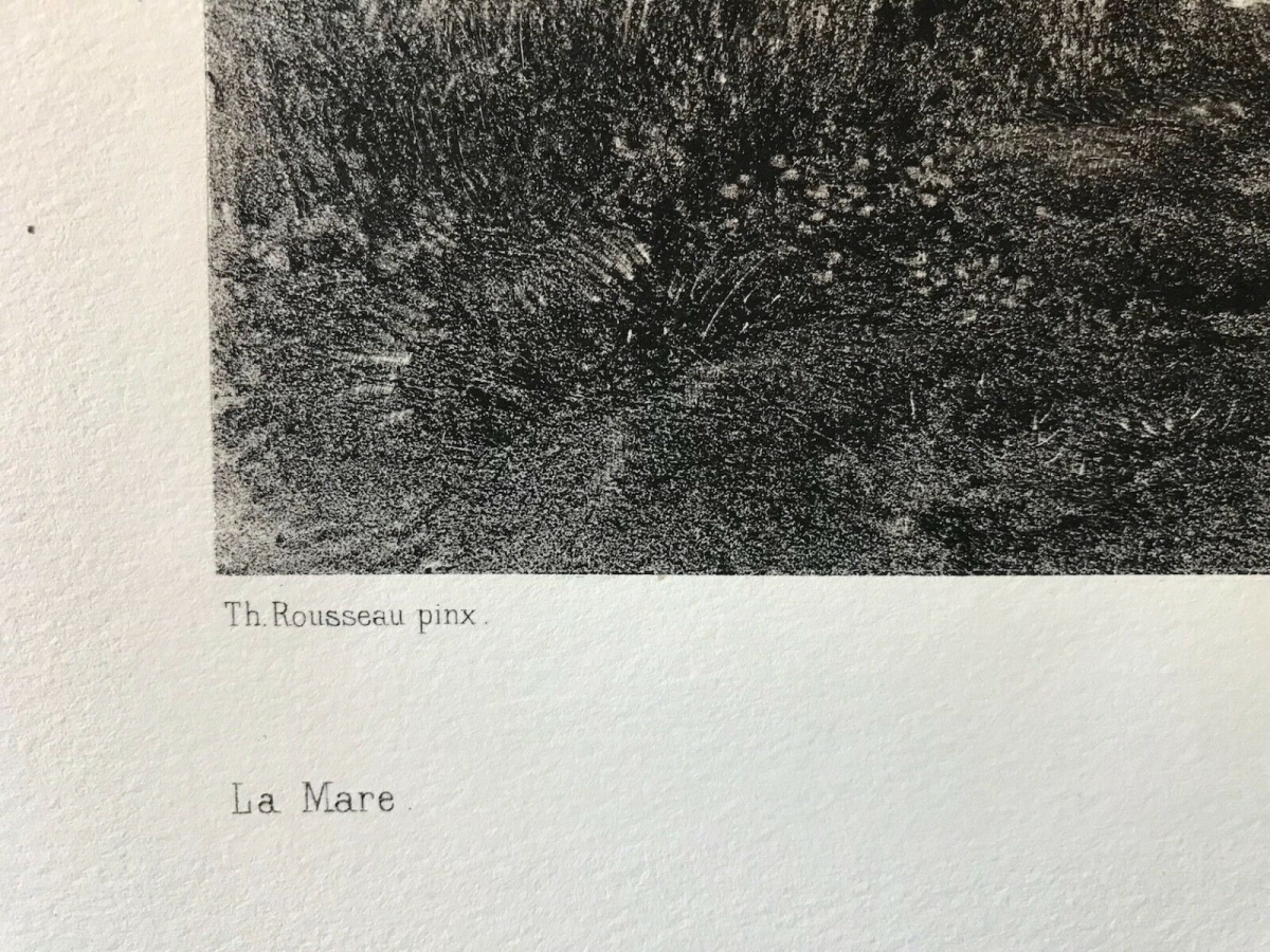 theodore_rousseau_la_mare_gravee_par_j_laurens_circa_1876_barbizon_litographie