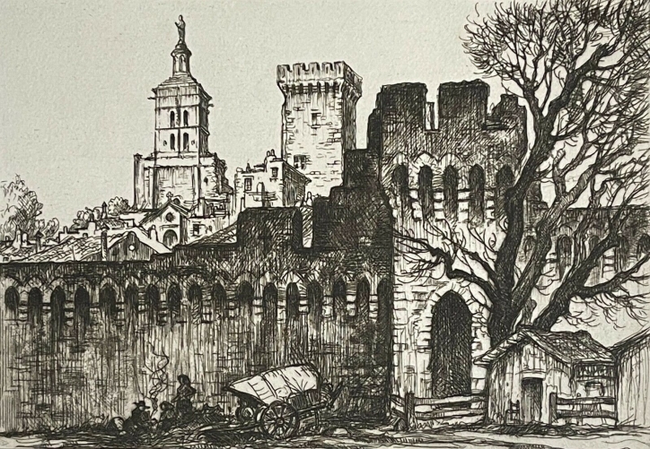 avignon_vers_1930_pointe_seche_de_maurice_robert_rhone_france