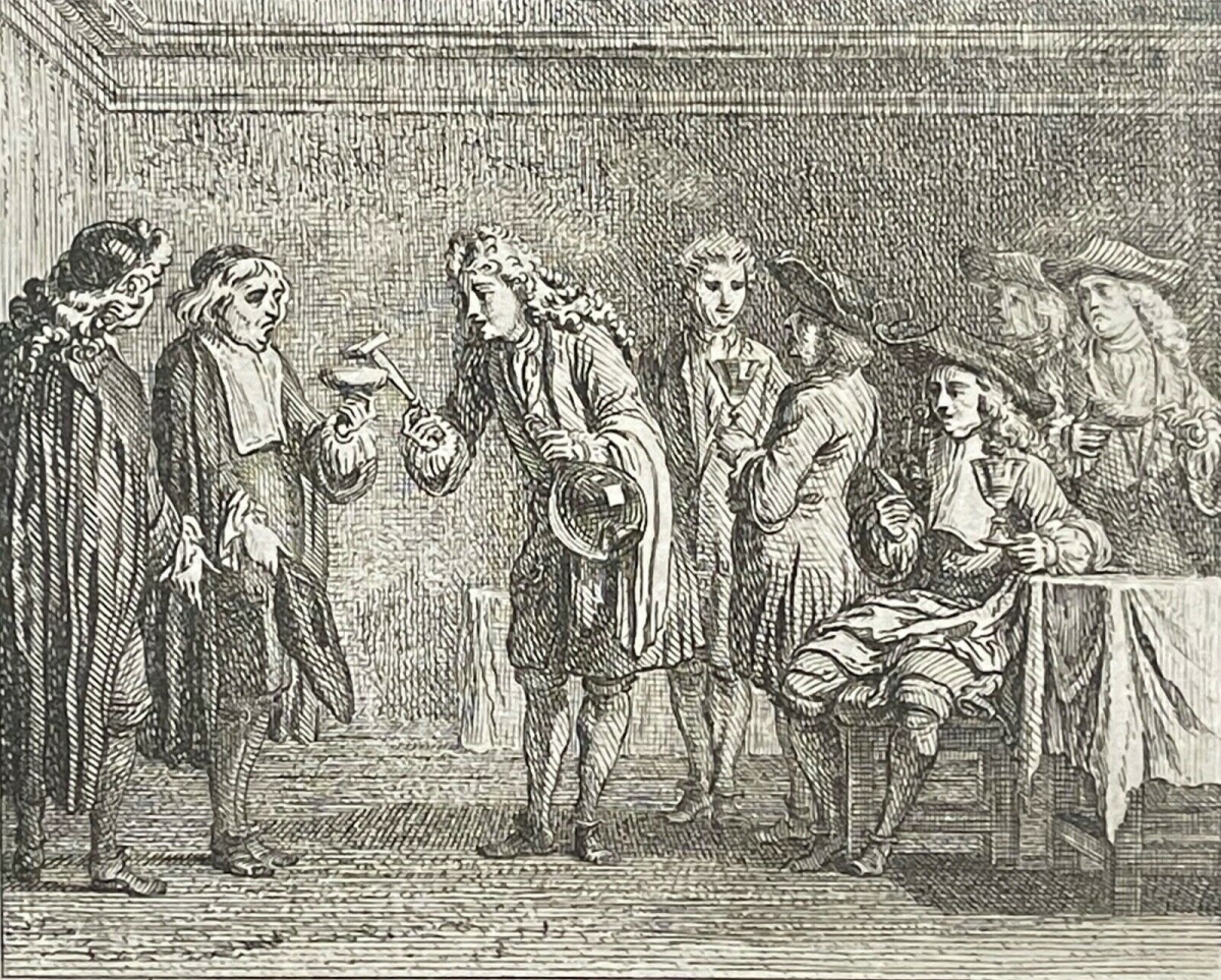 les_gourmets_claude_gillot_1673-1722_gravure_de_1719_france_cuisine_restaurant