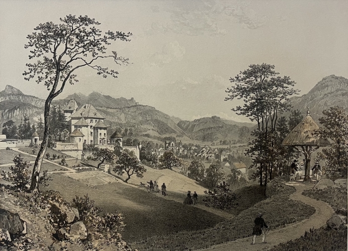 saint_jeoire_haute-savoie_chateau_beauregard_1864_benoist_lithographie_france