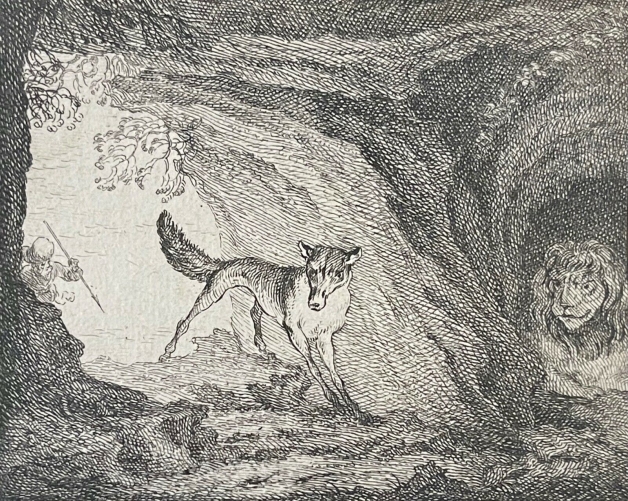 le_renard_et_le_lion_claude_gillot_1673-1722_gravure_1719_france