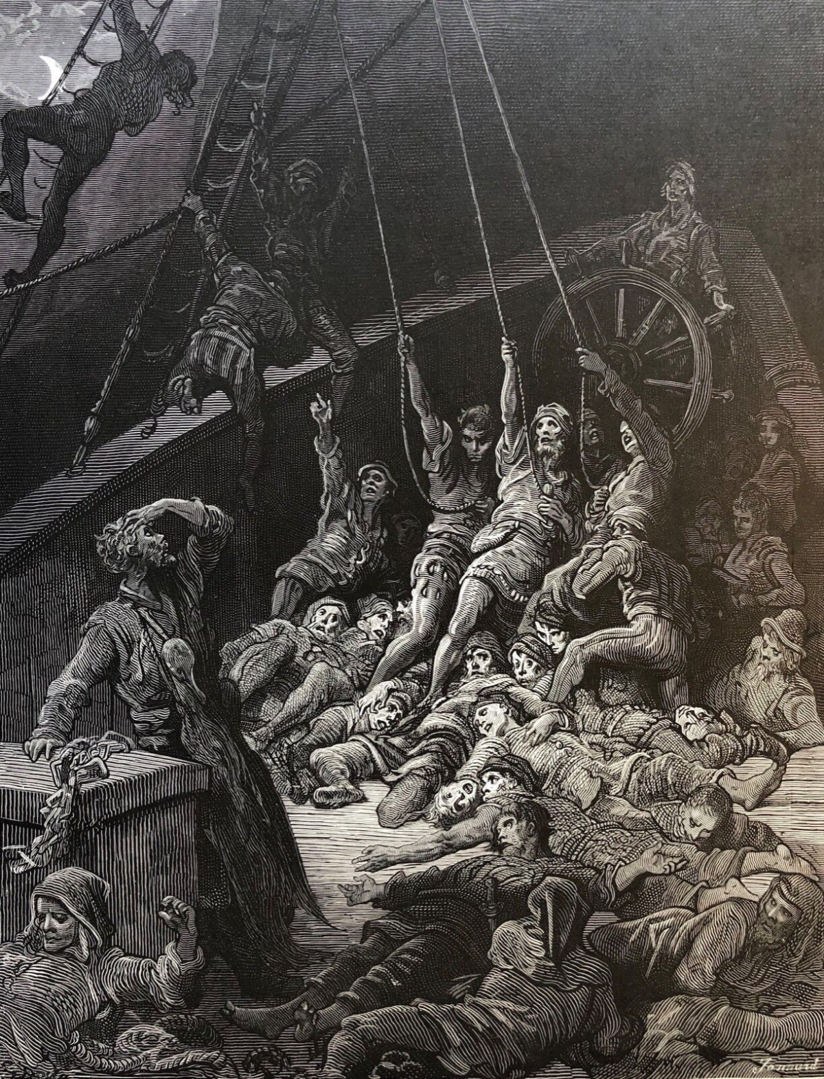 gustave_dore_anciens_marins_1876_xix_eme_marine_marin_la_manoeuvre
