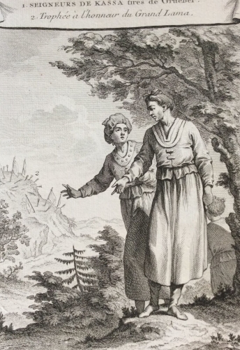 tibet_seigneurs_de_kassa_grand_lama_gravure_old_engraving_1750_asie_asia_tibet