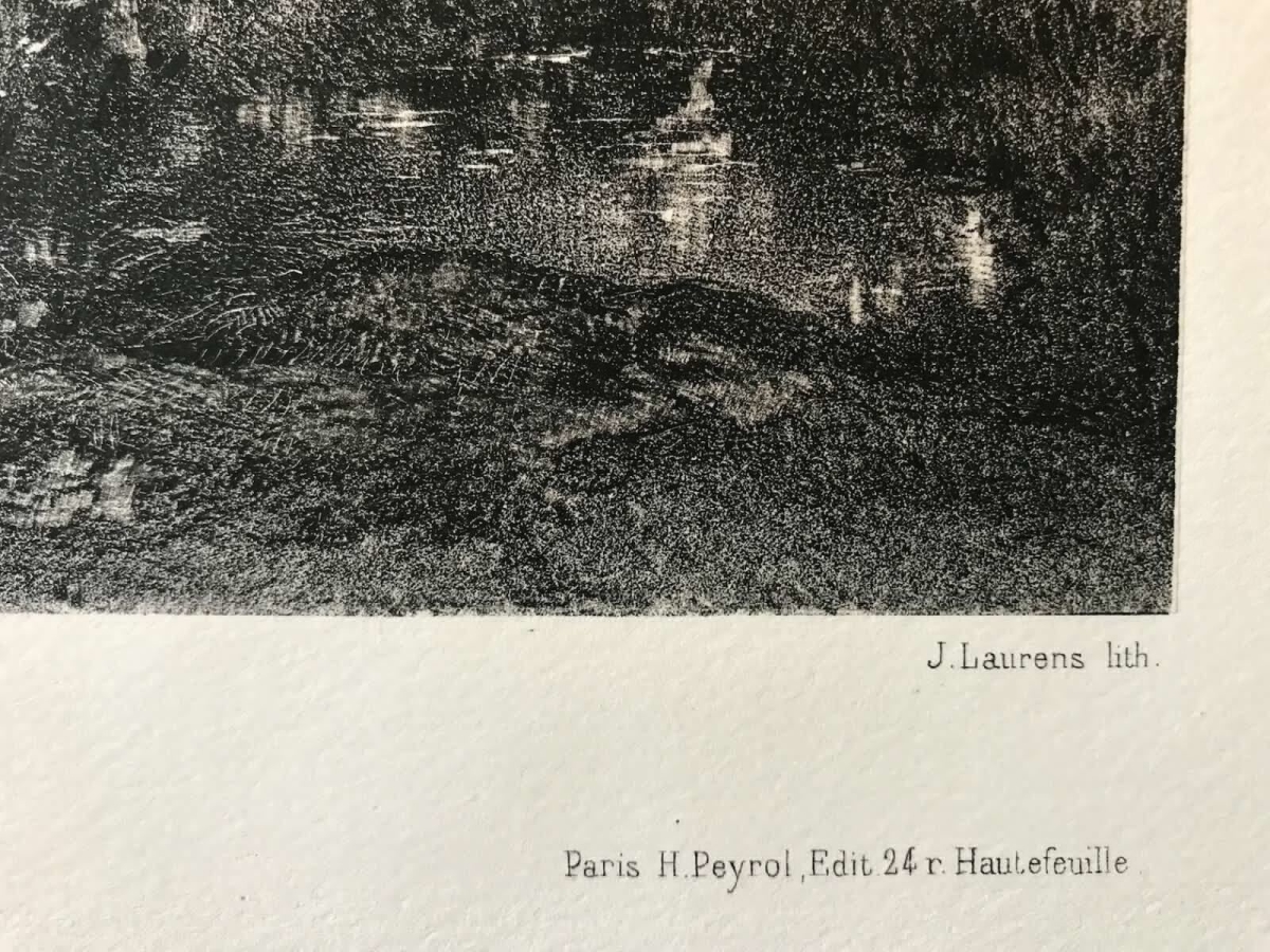 theodore_rousseau_la_mare_gravee_par_j_laurens_circa_1876_barbizon_litographie