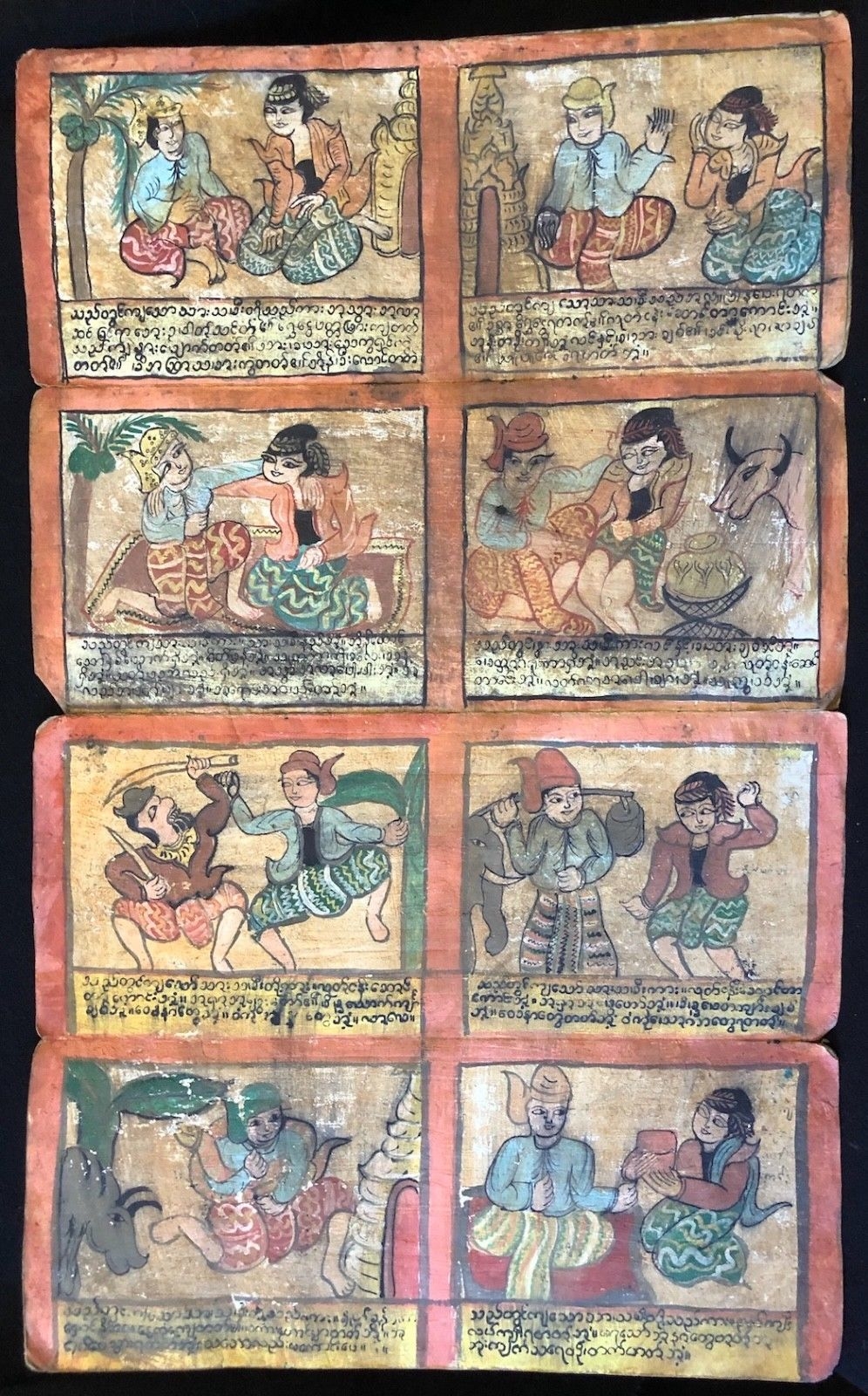 birmanie_livre_peinture_ecriture_en_pali_myanmar_birman_entre_xvii_et_xixe