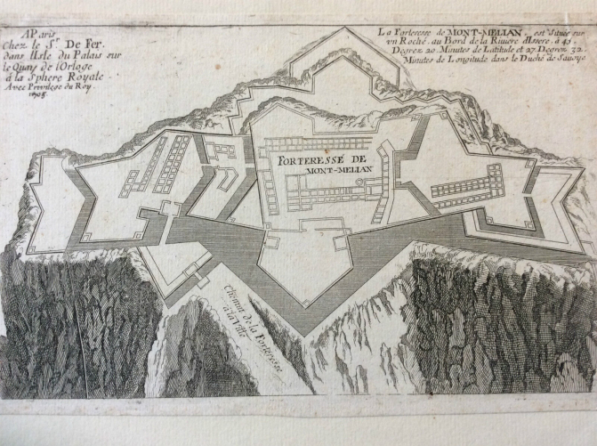 gravure_au_burin_forteresse_de_montmelian_estampe_nicolas_de_fer_1693_savoie_