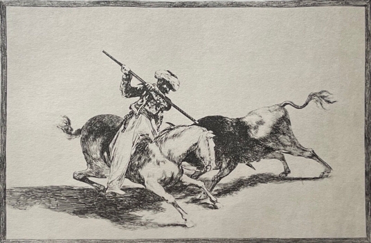 francisco_goya_1746-1828_espagne_tauromachie_taureau_5_fac-simile_c_1982