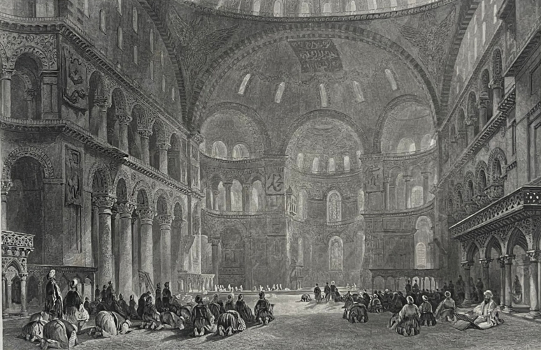 turquie_mosquee_sainte-sophie_hagia_sophia_istanbul_constantinople_vers_1840