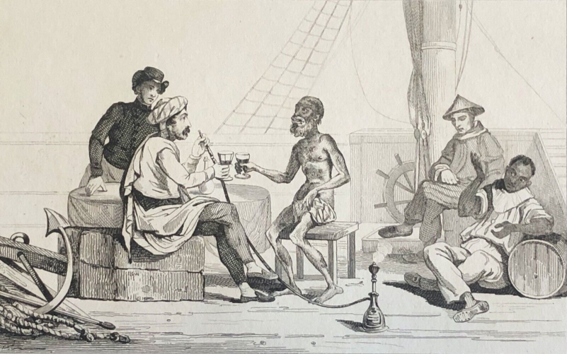 australie_australia_segregation_raciale_des_aborigenes_gravure_de_1837_aborigene