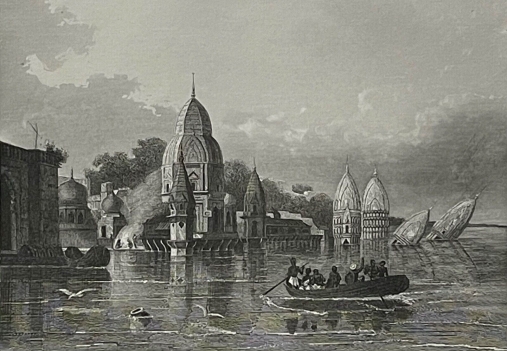 varanasi_benares_inde_circa_1860_par_lechard_xixe