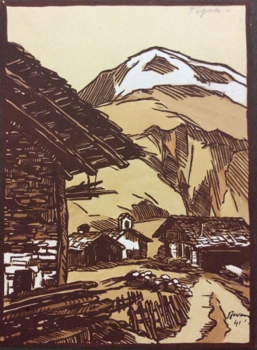 tignes_haute-savoie_bois_grave_et_aquarelle_circa_1941_vanoise